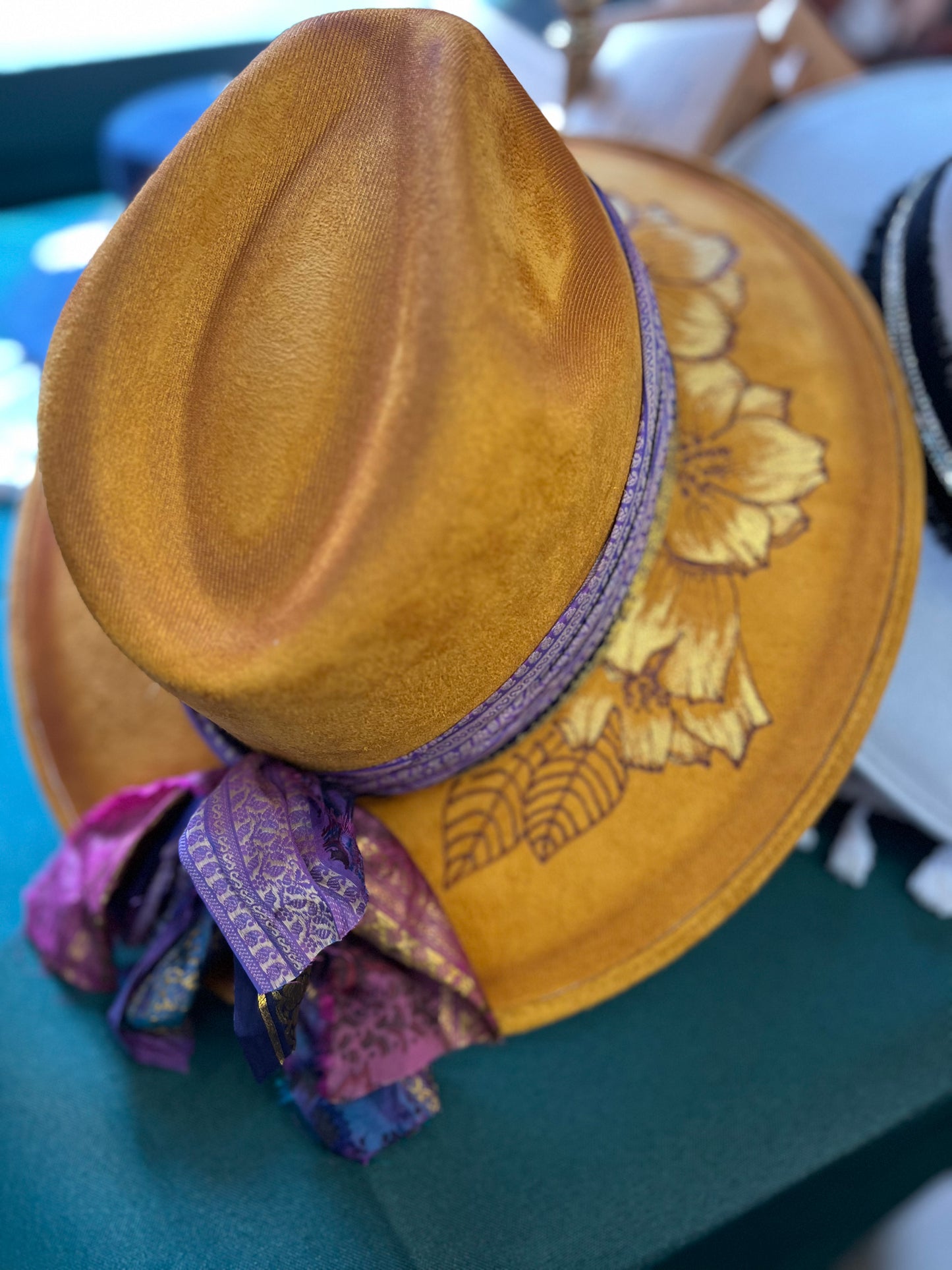Gold Dust Magnolias Hat