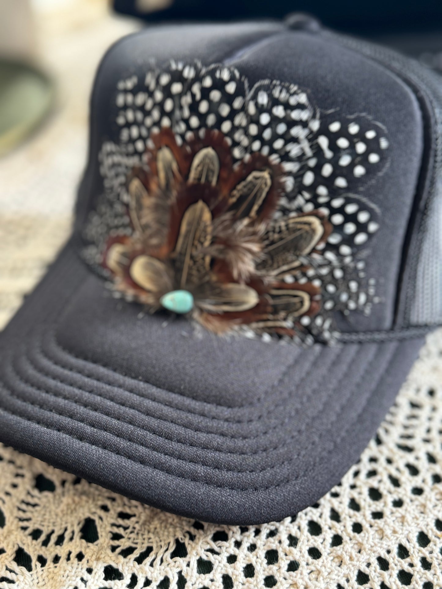 Wild Horse Feather Trucker