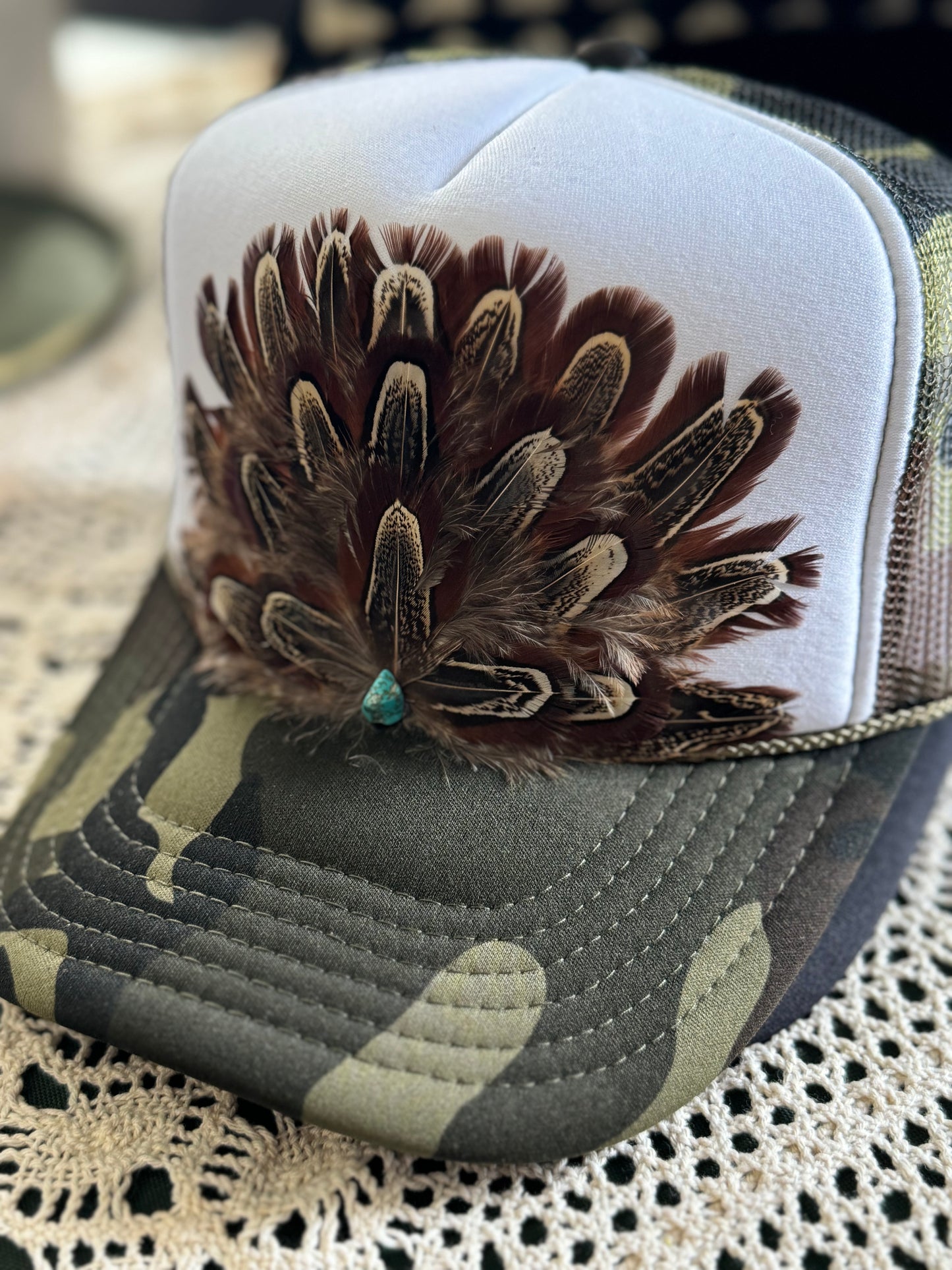 Wild Horse Feather Trucker