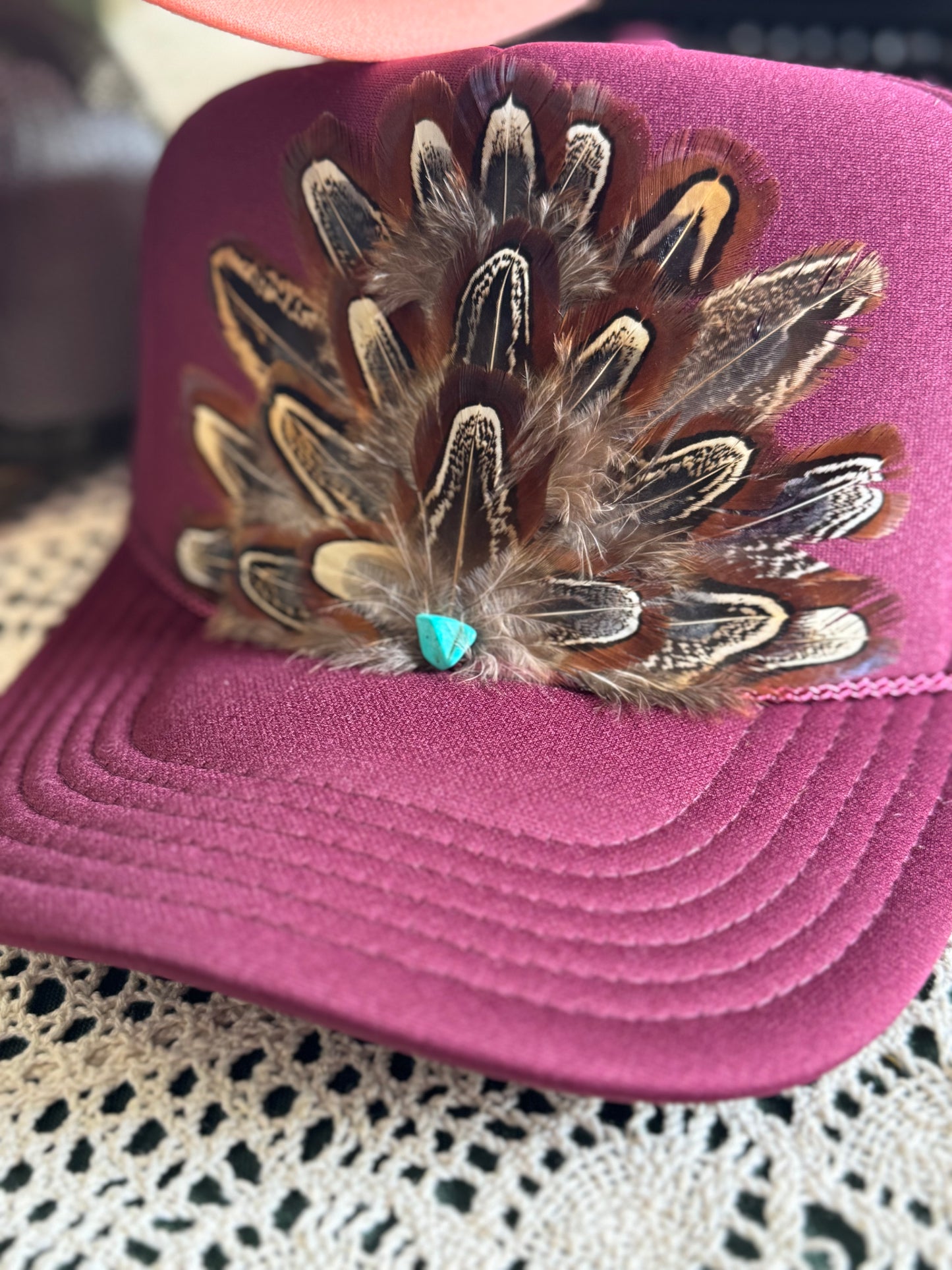 Wild Horse Feather Trucker