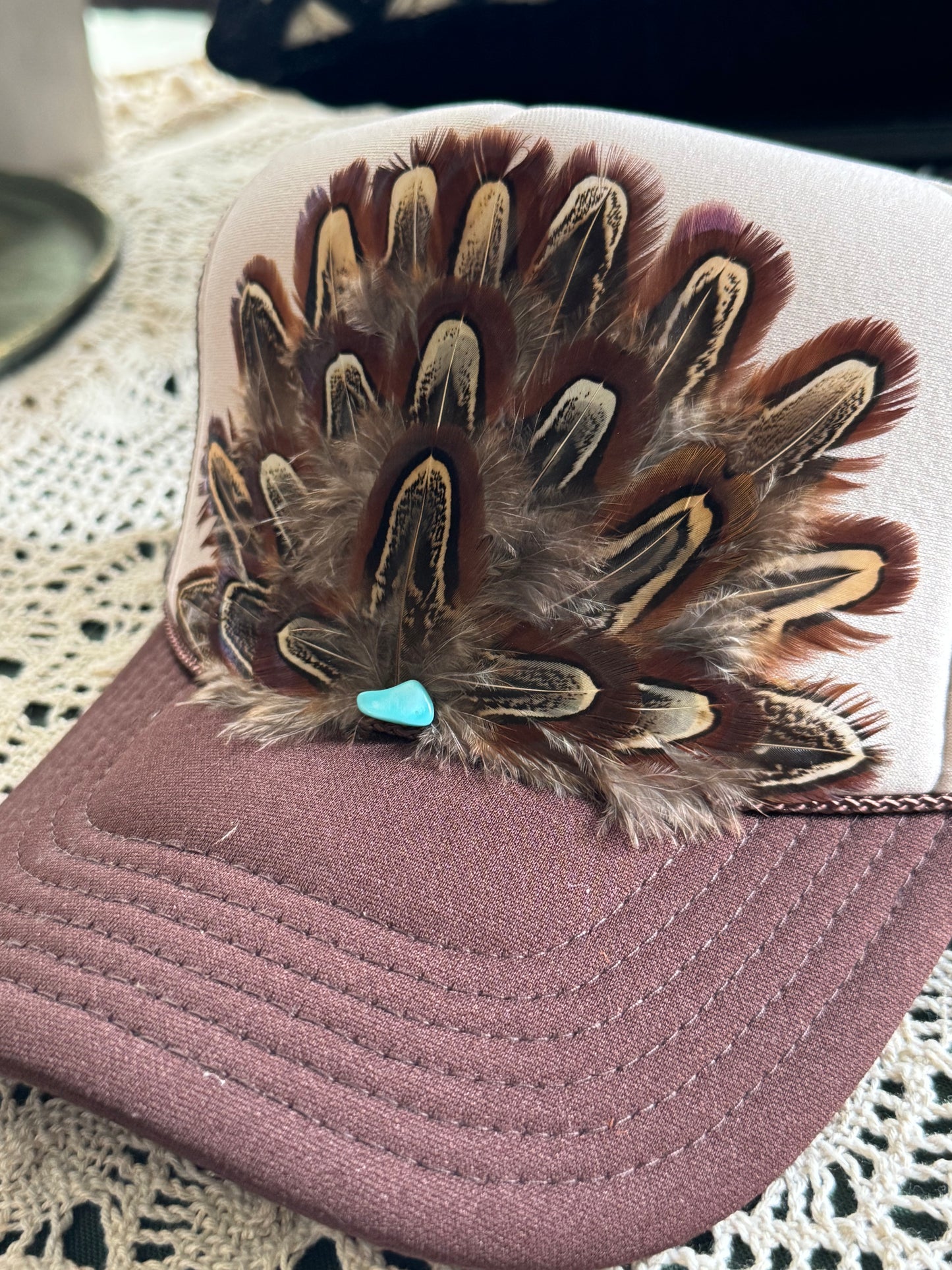 Wild Horse Feather Trucker