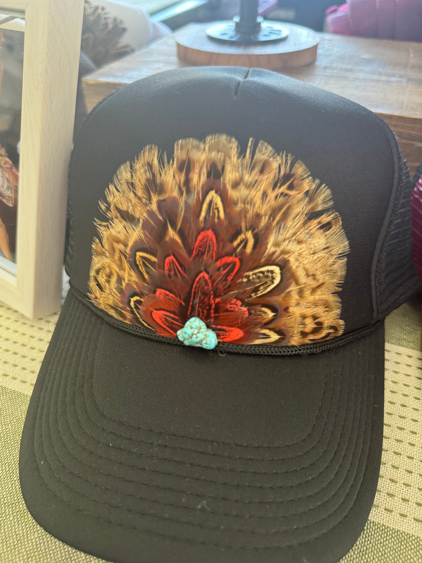 Wild Horse Feather Trucker