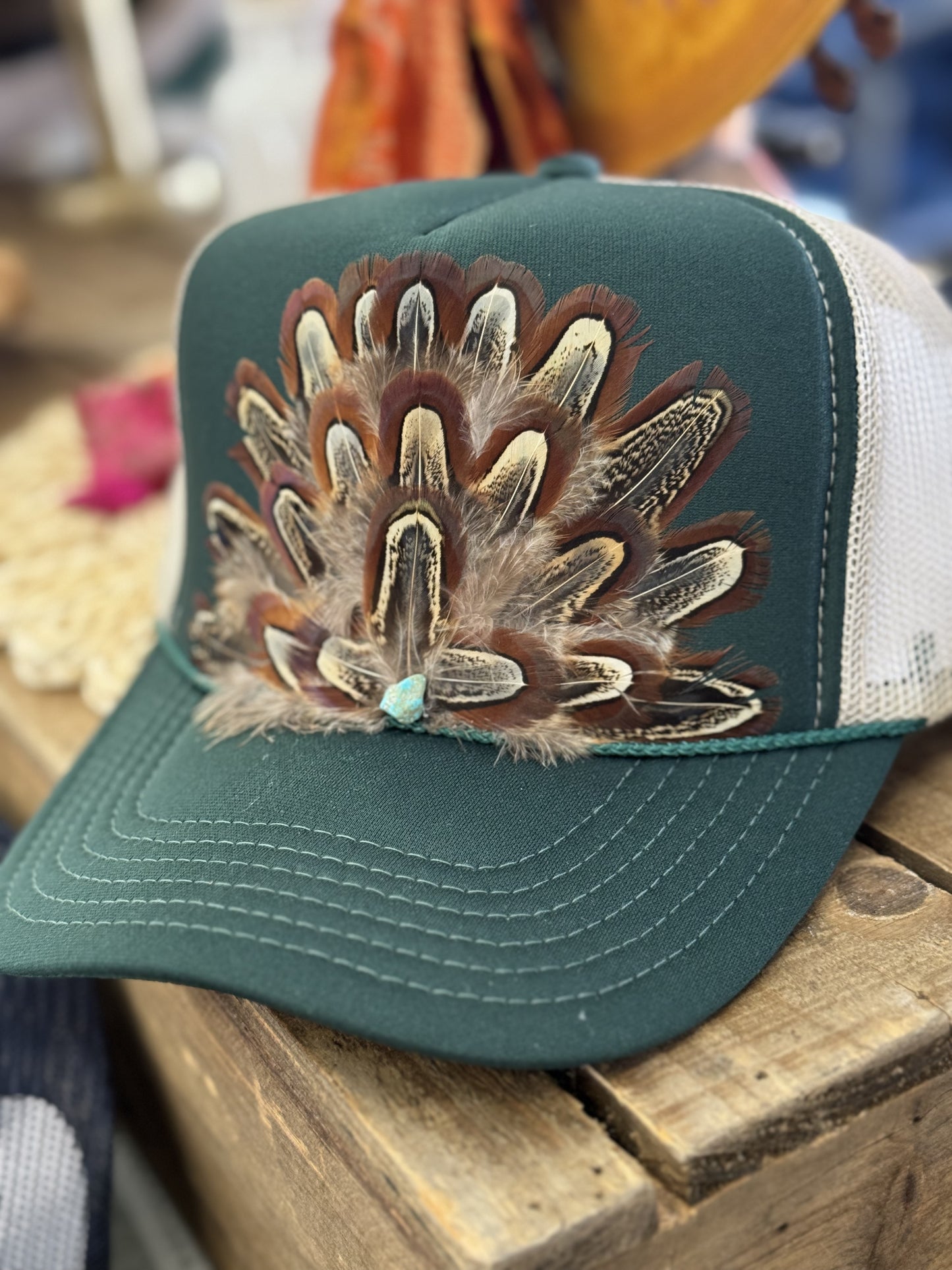 Wild Horse Feather Trucker