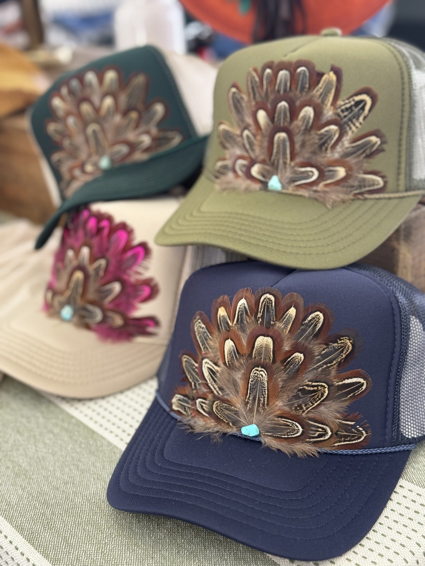 Wild Horse Feather Trucker