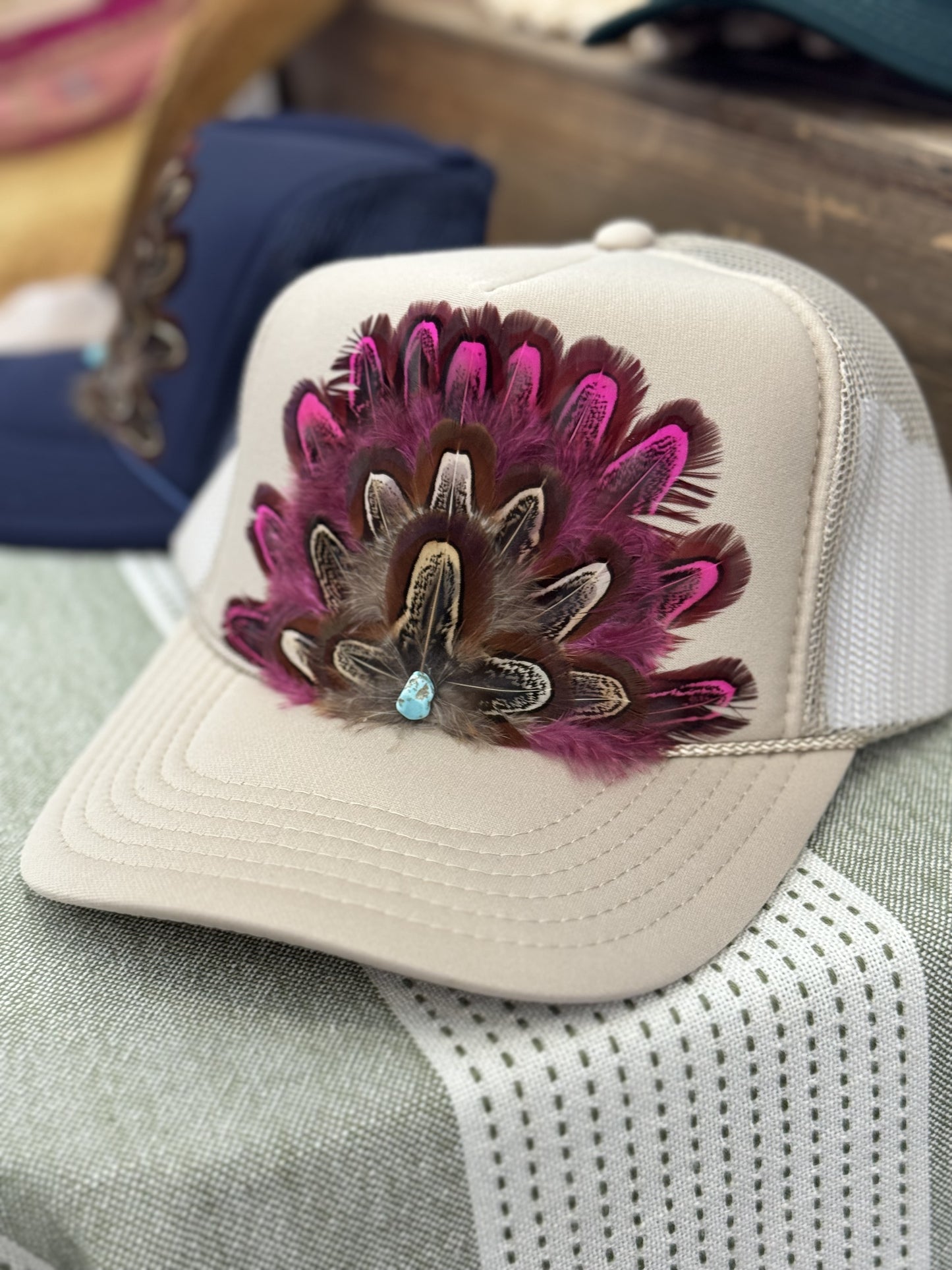 Wild Horse Feather Trucker