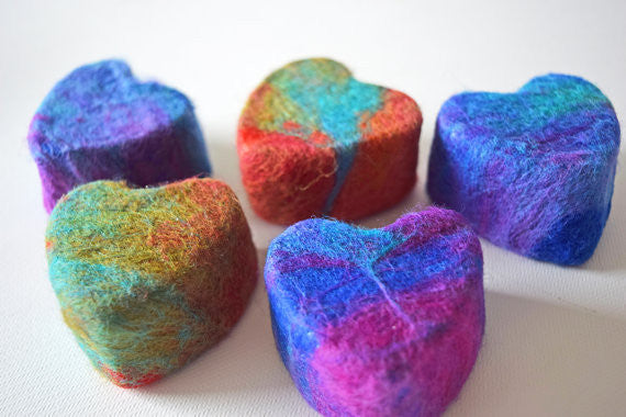 Heart Felted Soap  (Mint)
